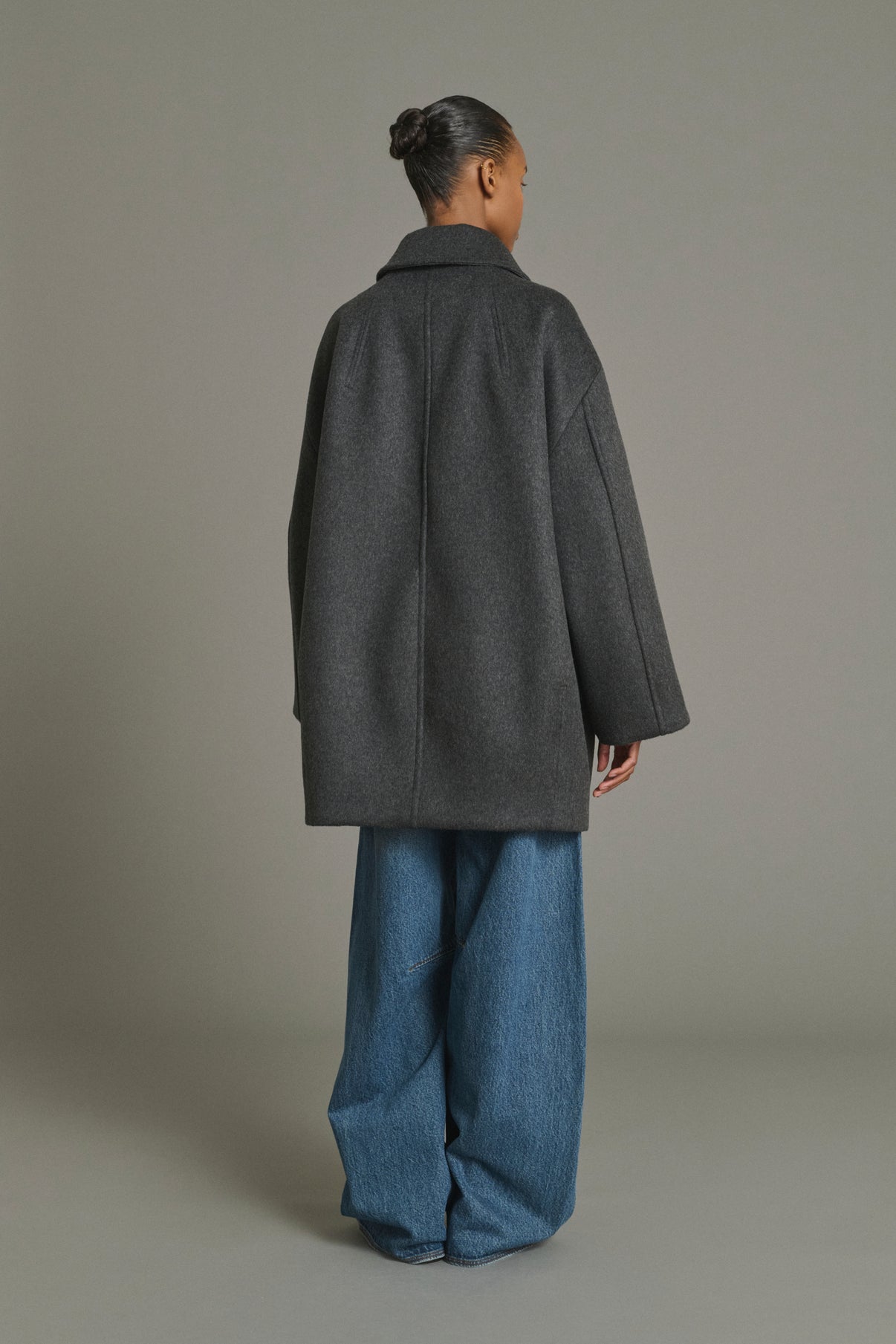 Cappotto Kasper - Antracite Melange - Lana - Donna vue 2