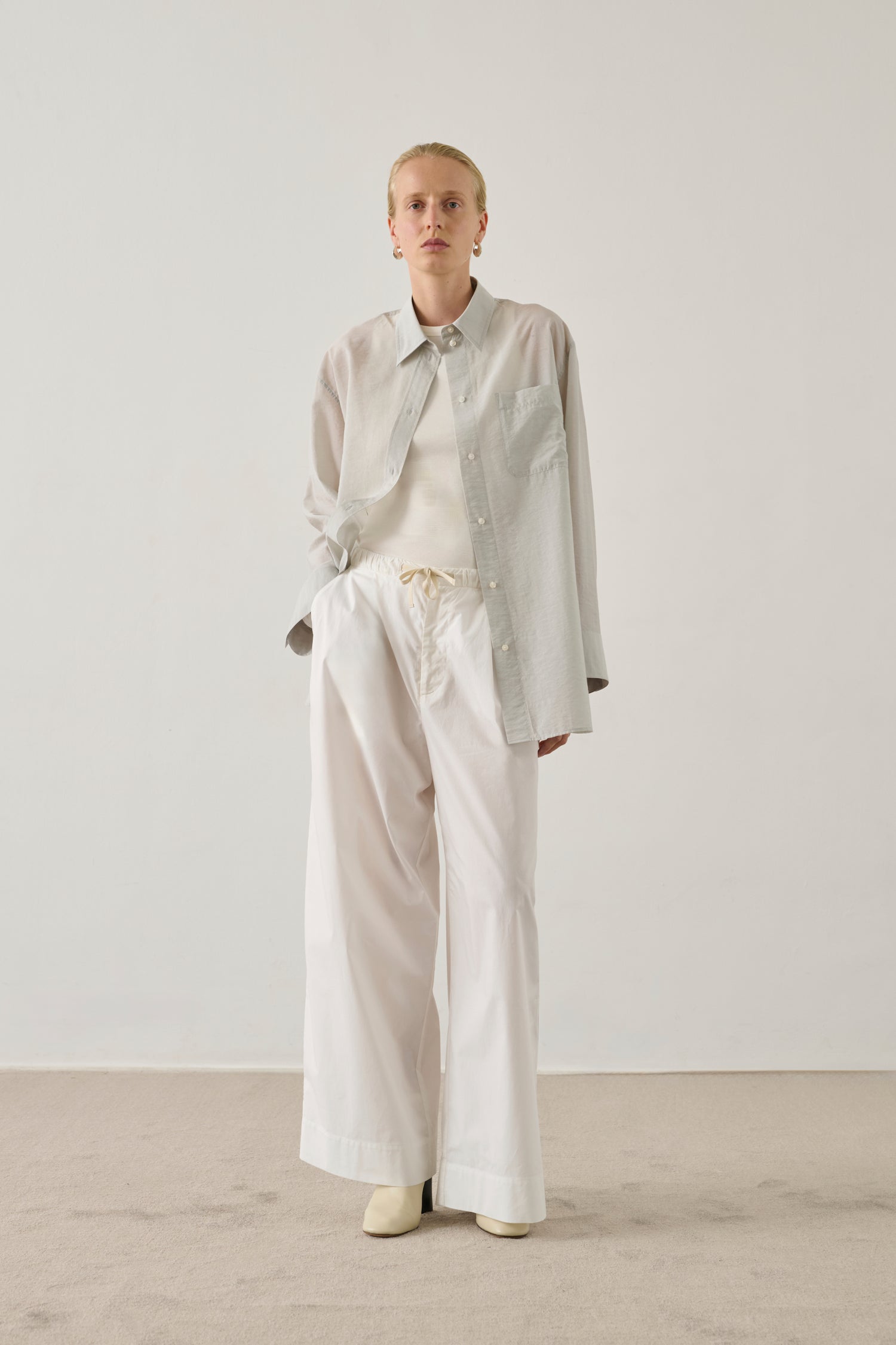 Camicia Francesca - Grigio Chiaro - Donna