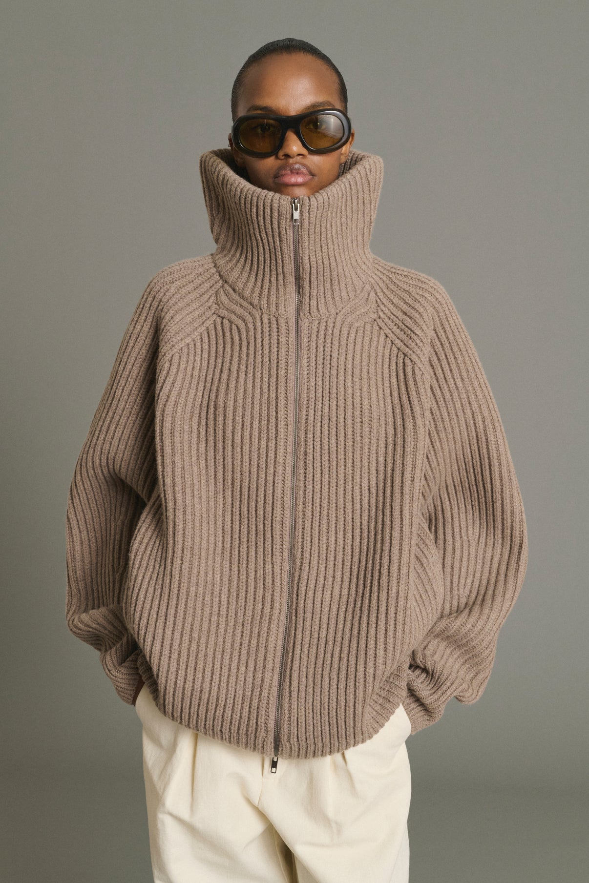 Giacca Jasper - Beige Chiné - Lana Merino - Donna vue 1