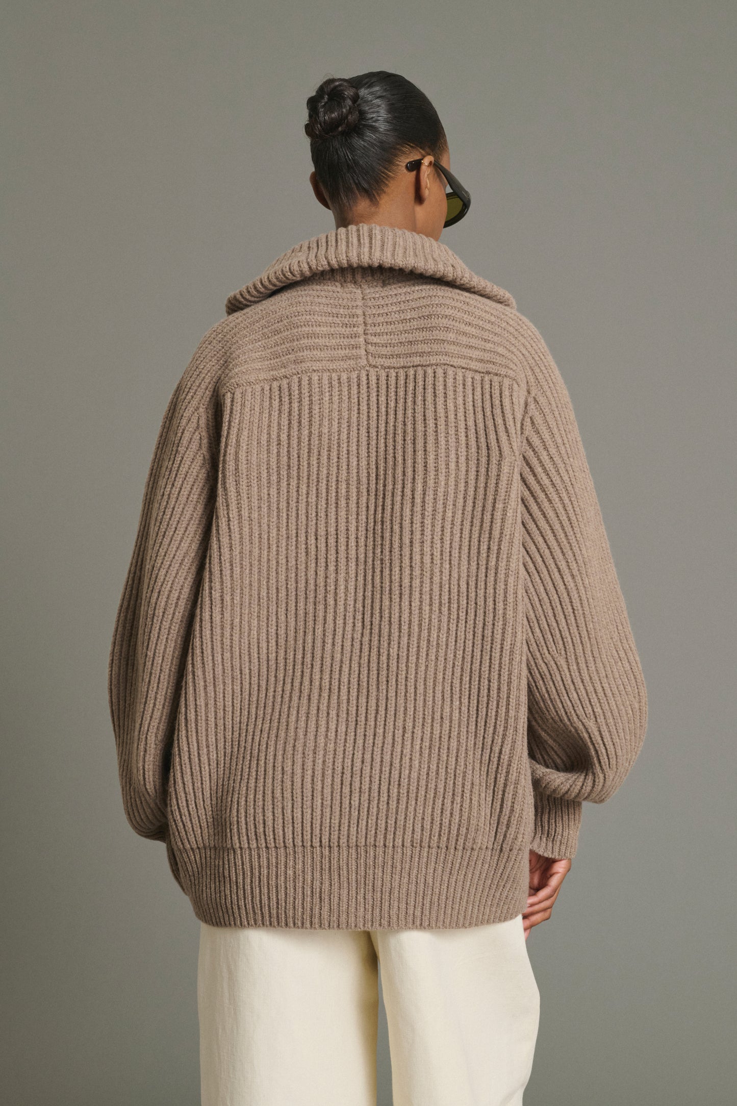 Giacca Jasper - Beige Chiné - Lana Merino - Donna