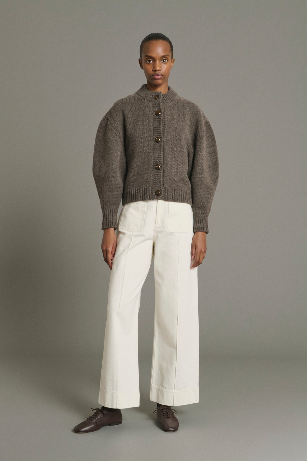 Jeans Harry - Bianco Gesso Denim Évasé Donna - Soeur vue 5