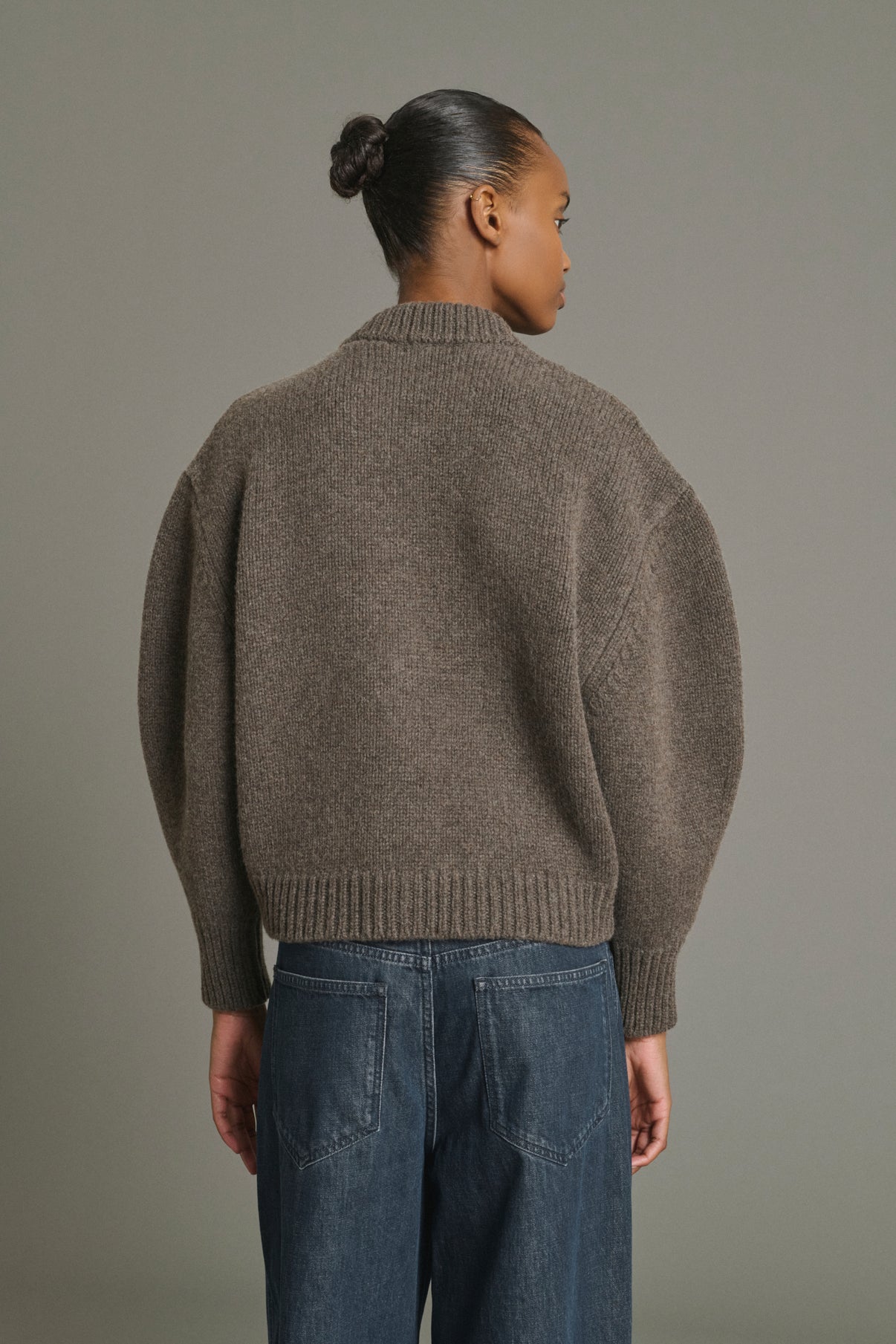 Cardigan Leonard - Marron Glacé - Lana Merino - Donna vue 2