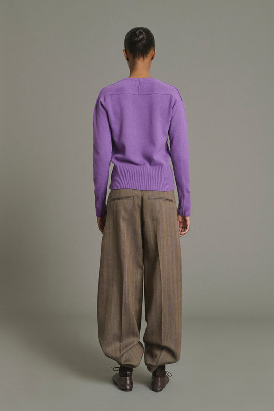 Pull Jamie - Violet - Laine Mérinos - Femme