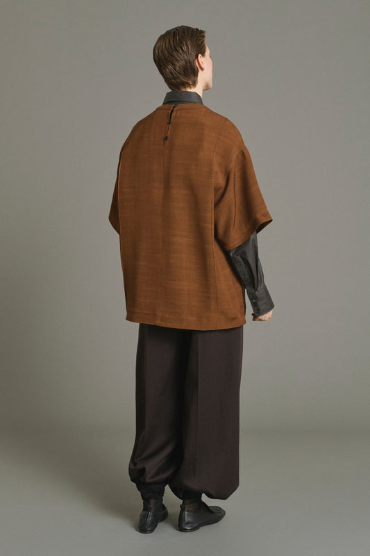 Camicia Lisa - Caramello - Donna