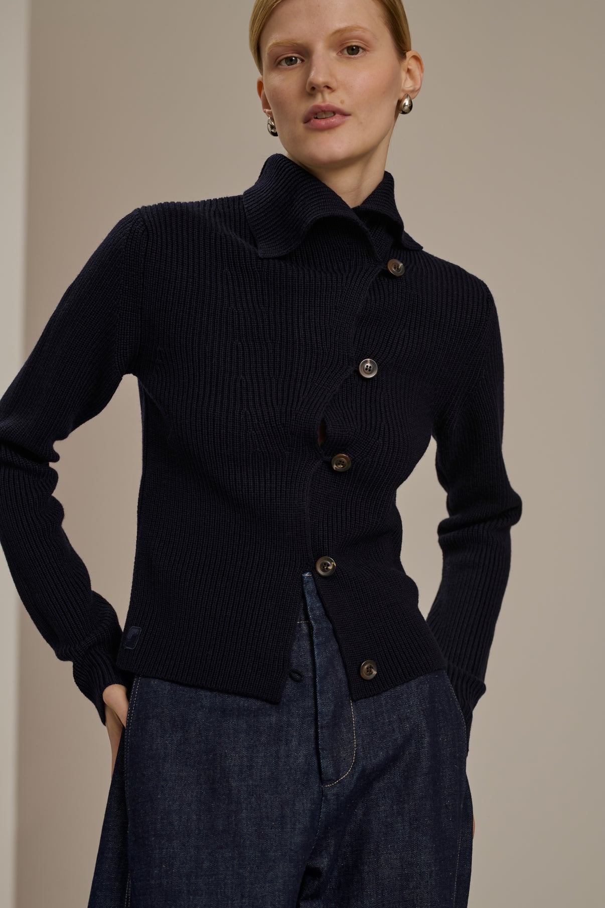 Cardigan Wimy Navy vue 2