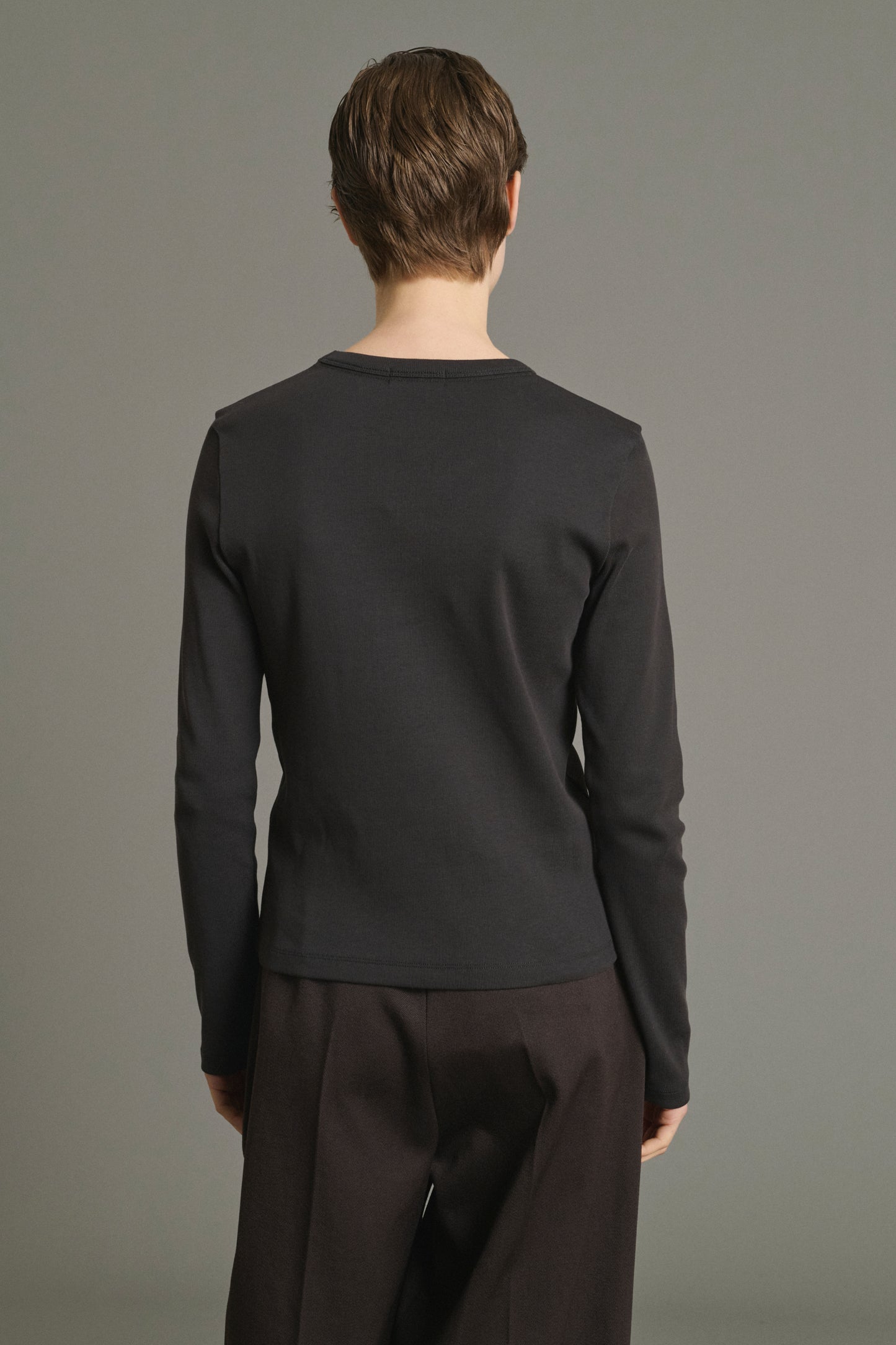 Tee-Shirt Flavie - Charbon - Coton - Femme