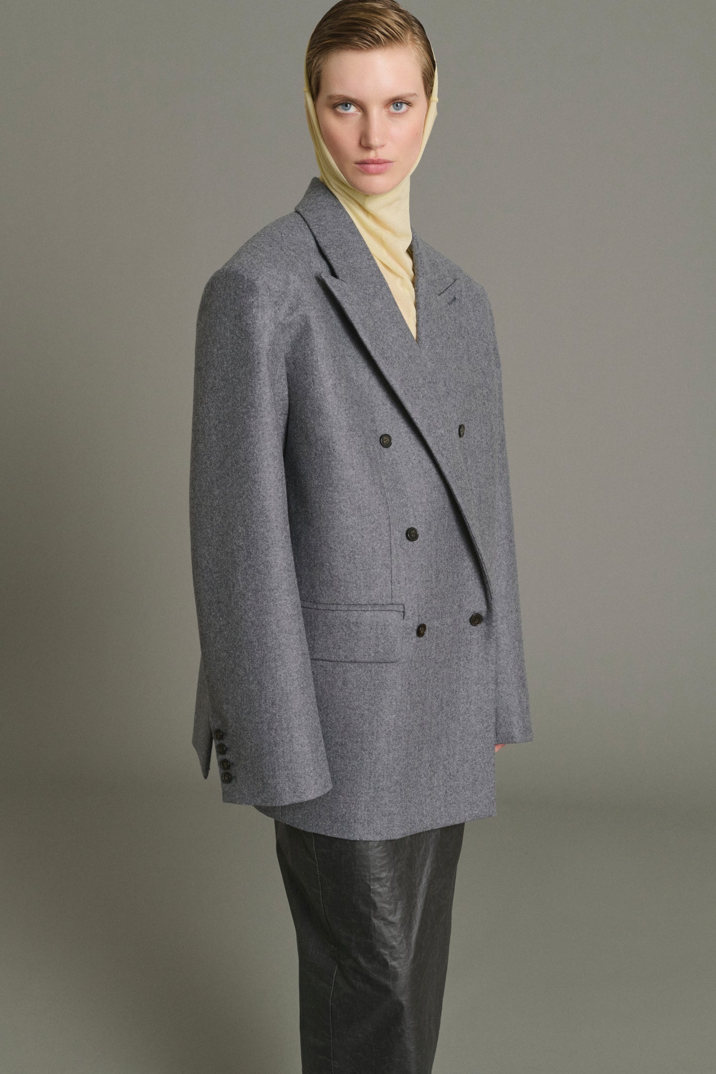Giacca Helga - Grigio melange - Lana - Donna