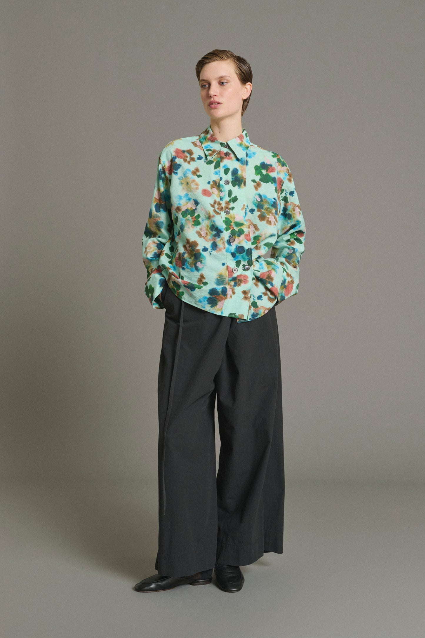 Camicia Lepic - Turchese - Seta - Donna