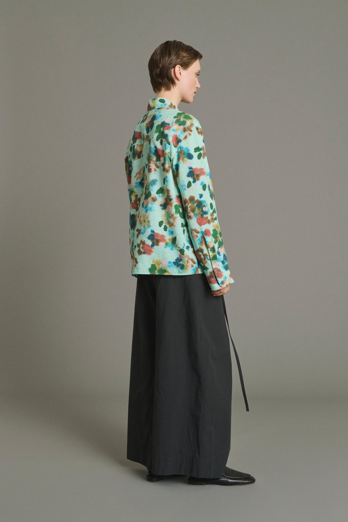 Camicia Lepic - Turchese - Seta - Donna vue 4