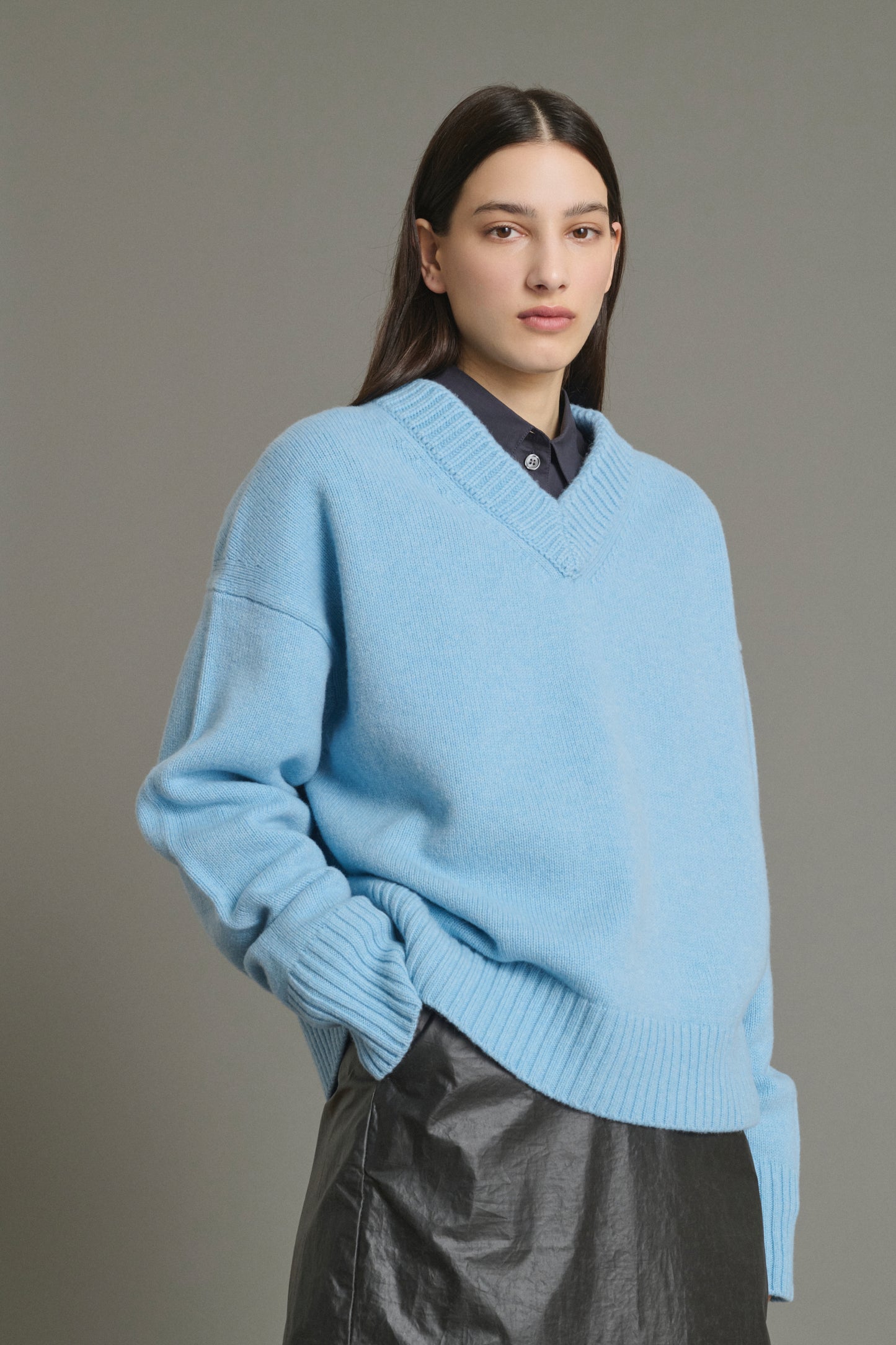 Maglione Julie - Azzurro - Lana Merino - Donna