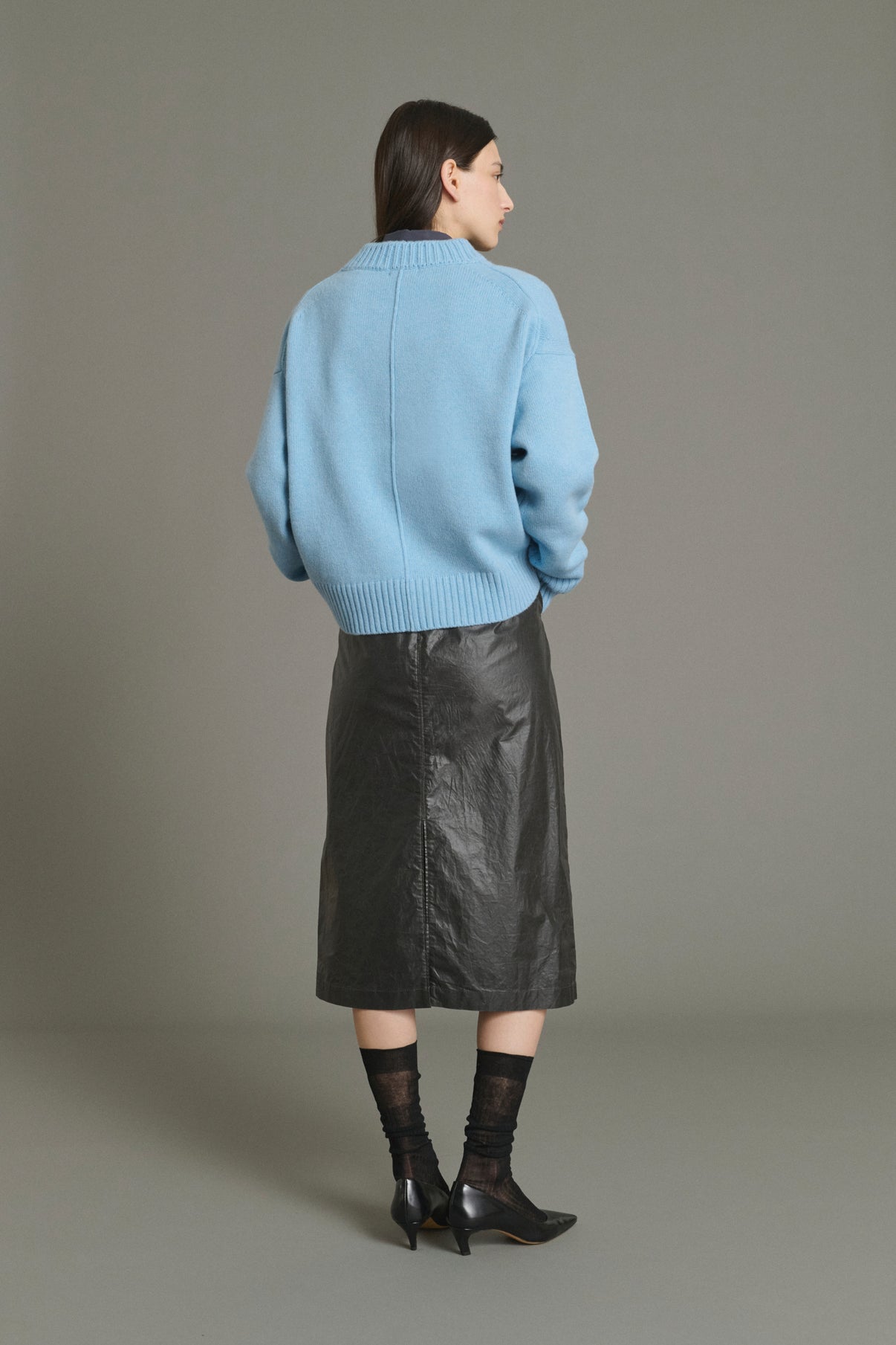 Maglione Julie - Azzurro - Lana Merino - Donna vue 2