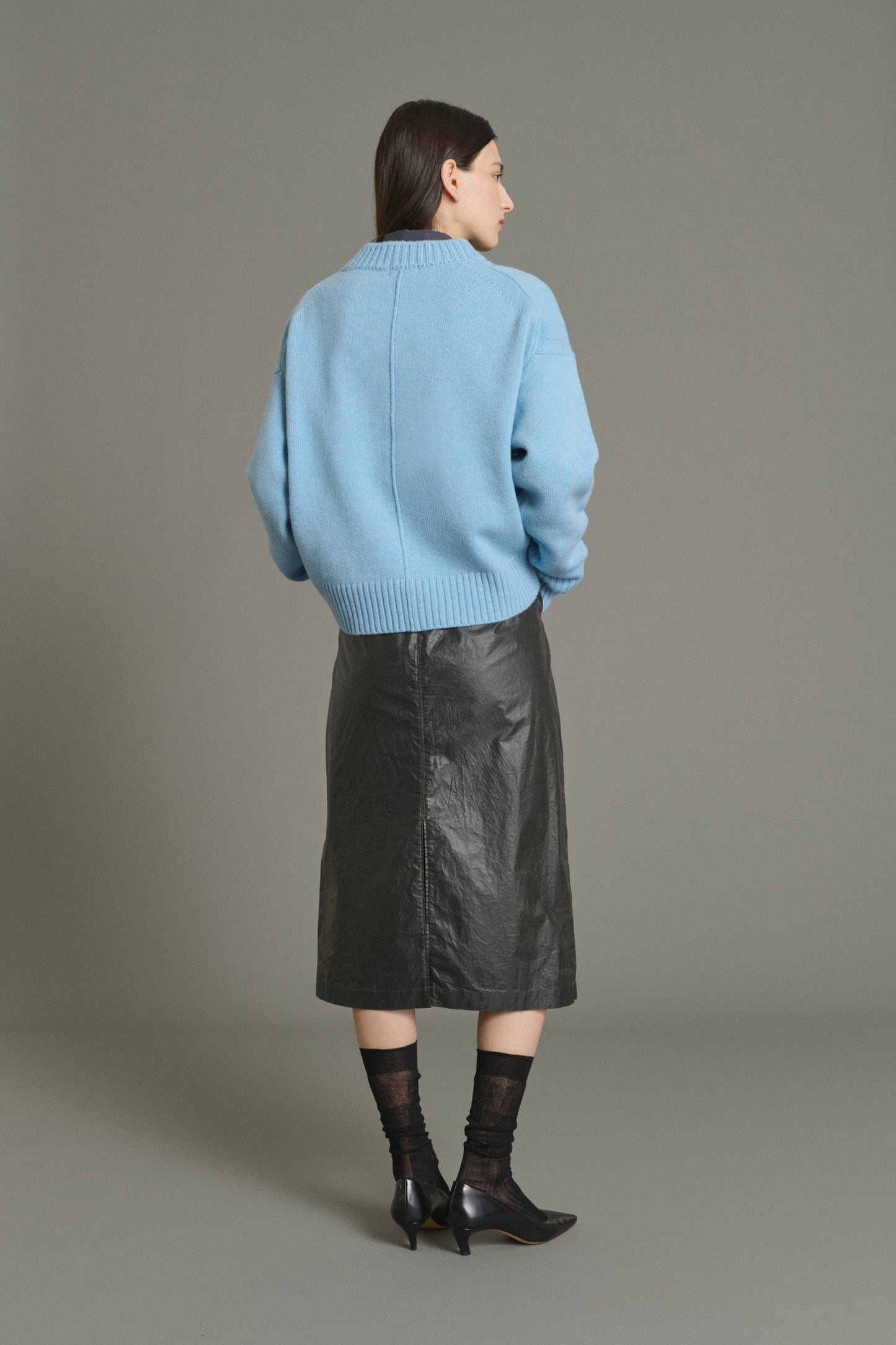 Maglione Julie - Azzurro - Lana Merino - Donna