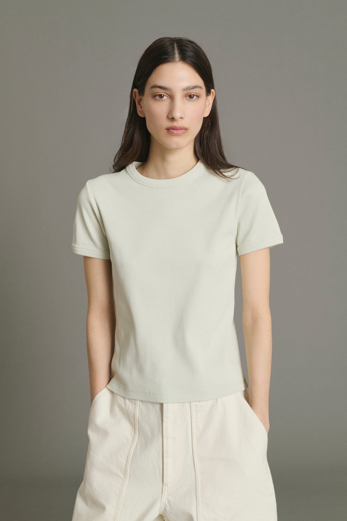 T-shirt Aristide - Menta - Cotone - Donna