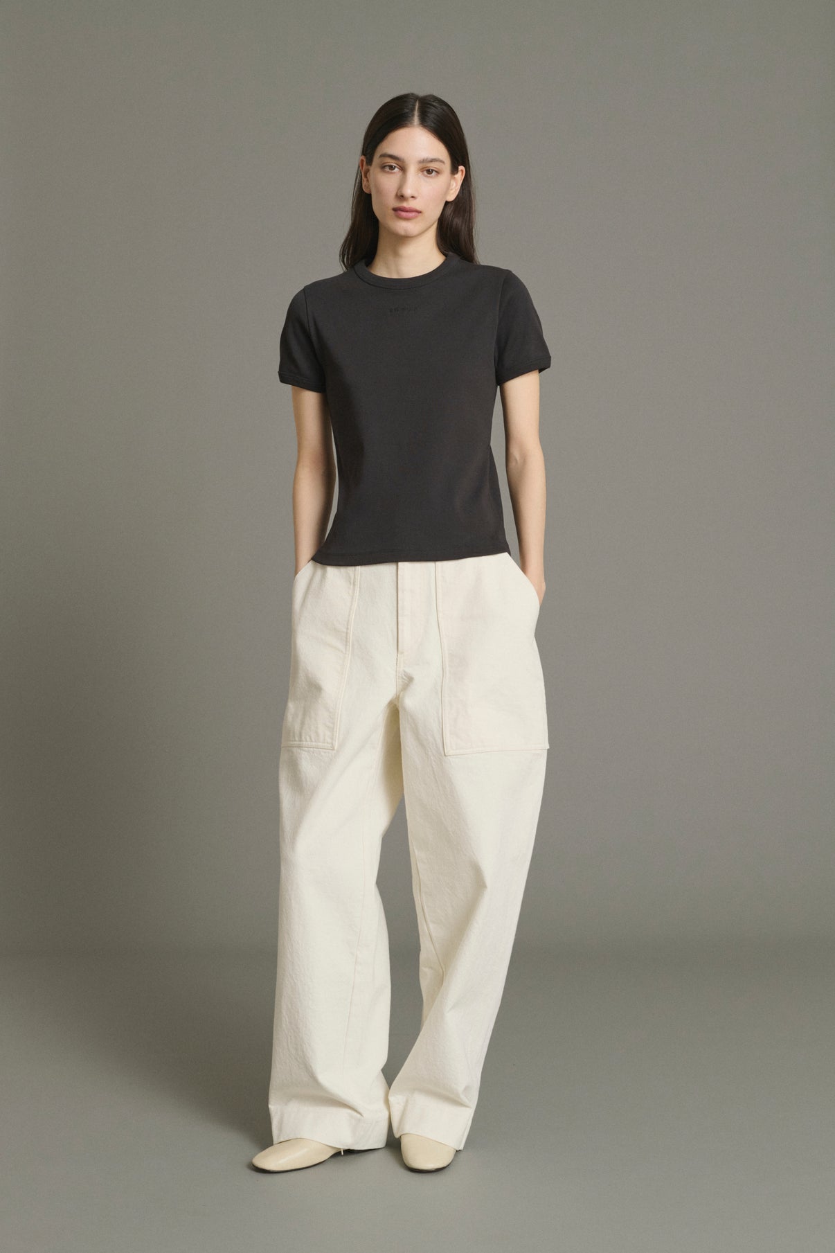 T-shirt Aristide - Carbone - Cotone - Donna vue 1
