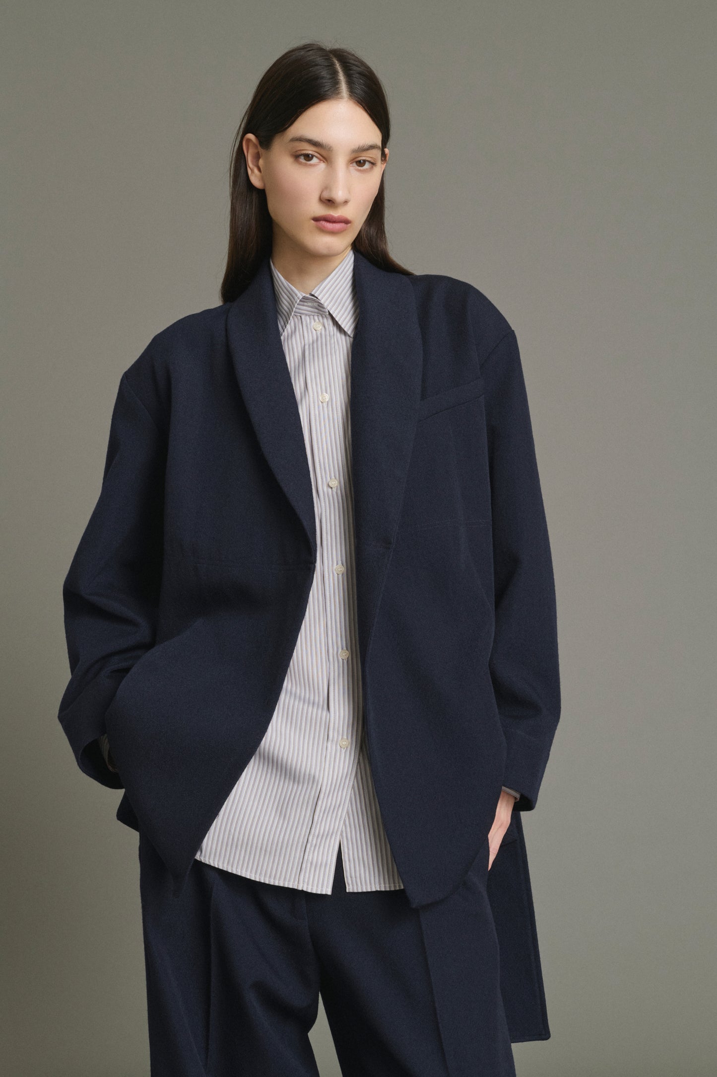 Giacca Come - Navy - Lana - Donna