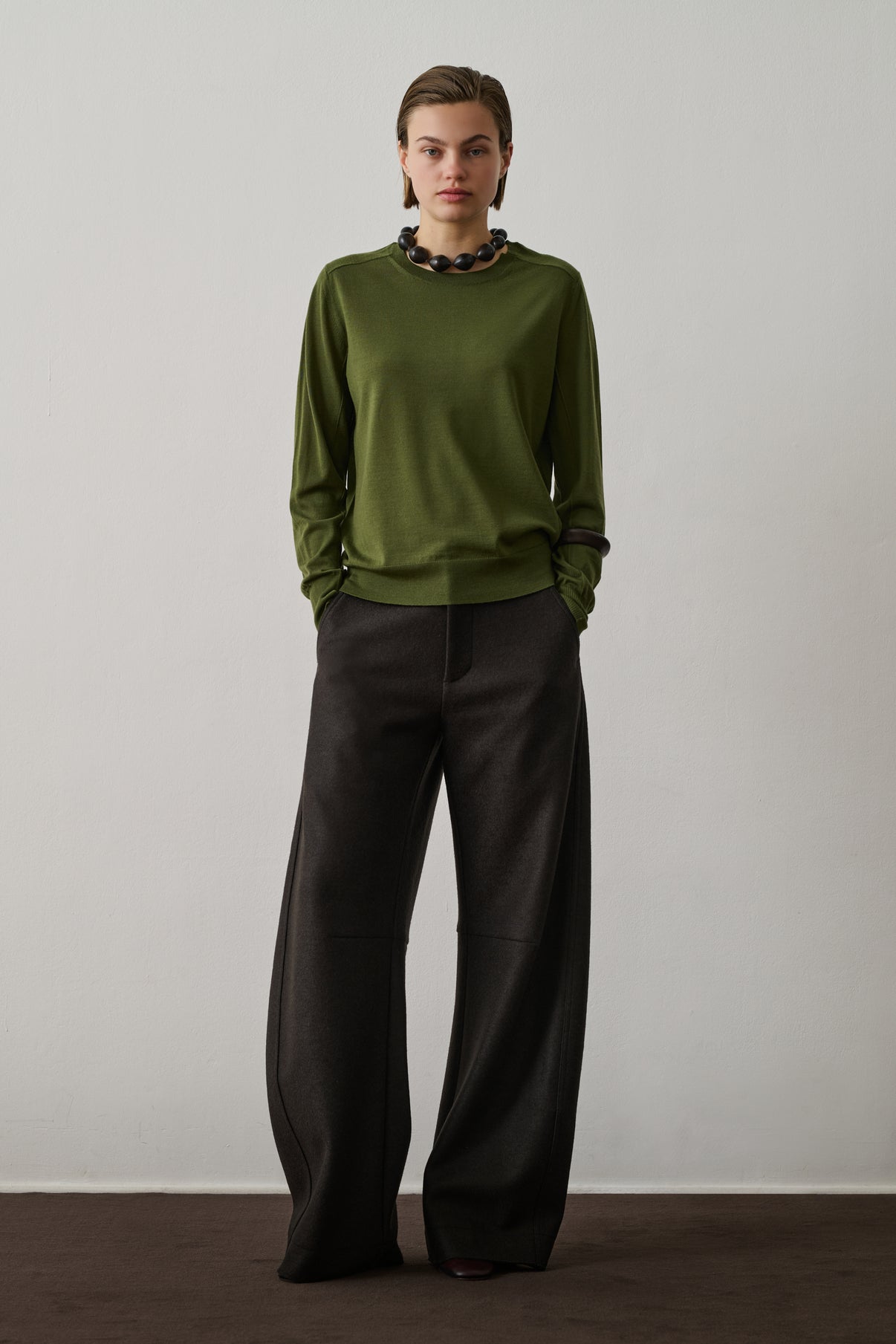 Maglione Aussie Verde Oliva Lana Donna Spedizione in Italia