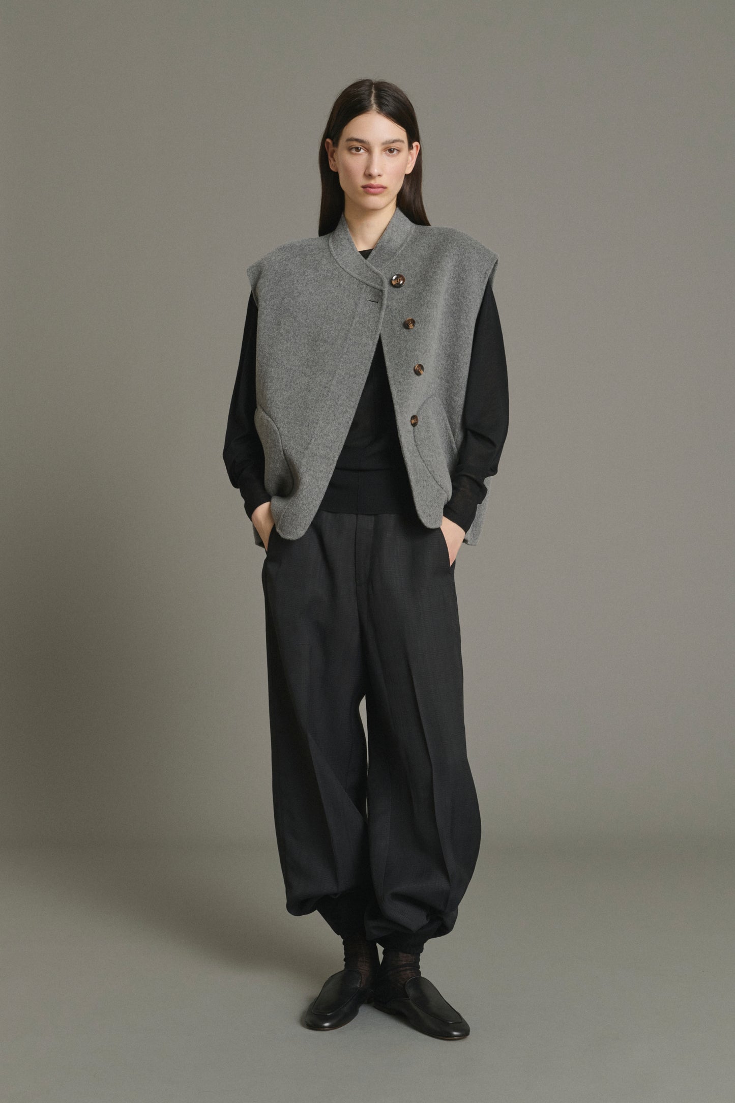 Giubbotto Adeline - Grigio chiaro - Lana - Donna
