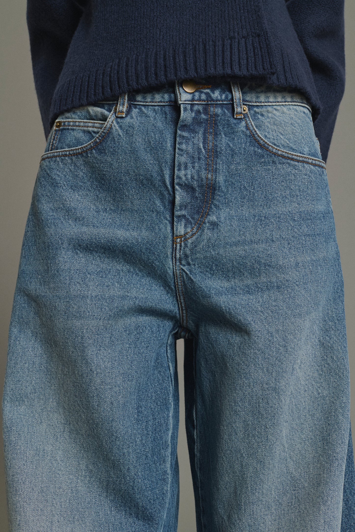Jeans Gaspard - Bleu - Coton - Donna