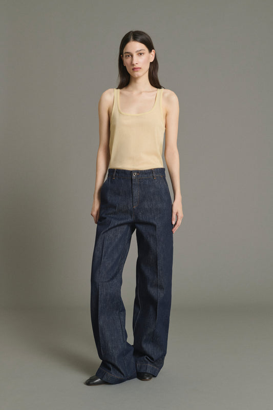 Jean California - Brut Denim Évasé Femme - Soeur