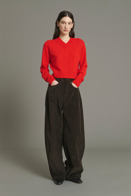 Maglione Jonas - Rosso - Lana Merino - Donna