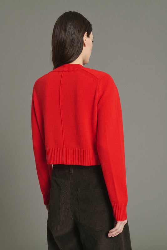 Maglione Jonas - Rosso - Lana Merino - Donna