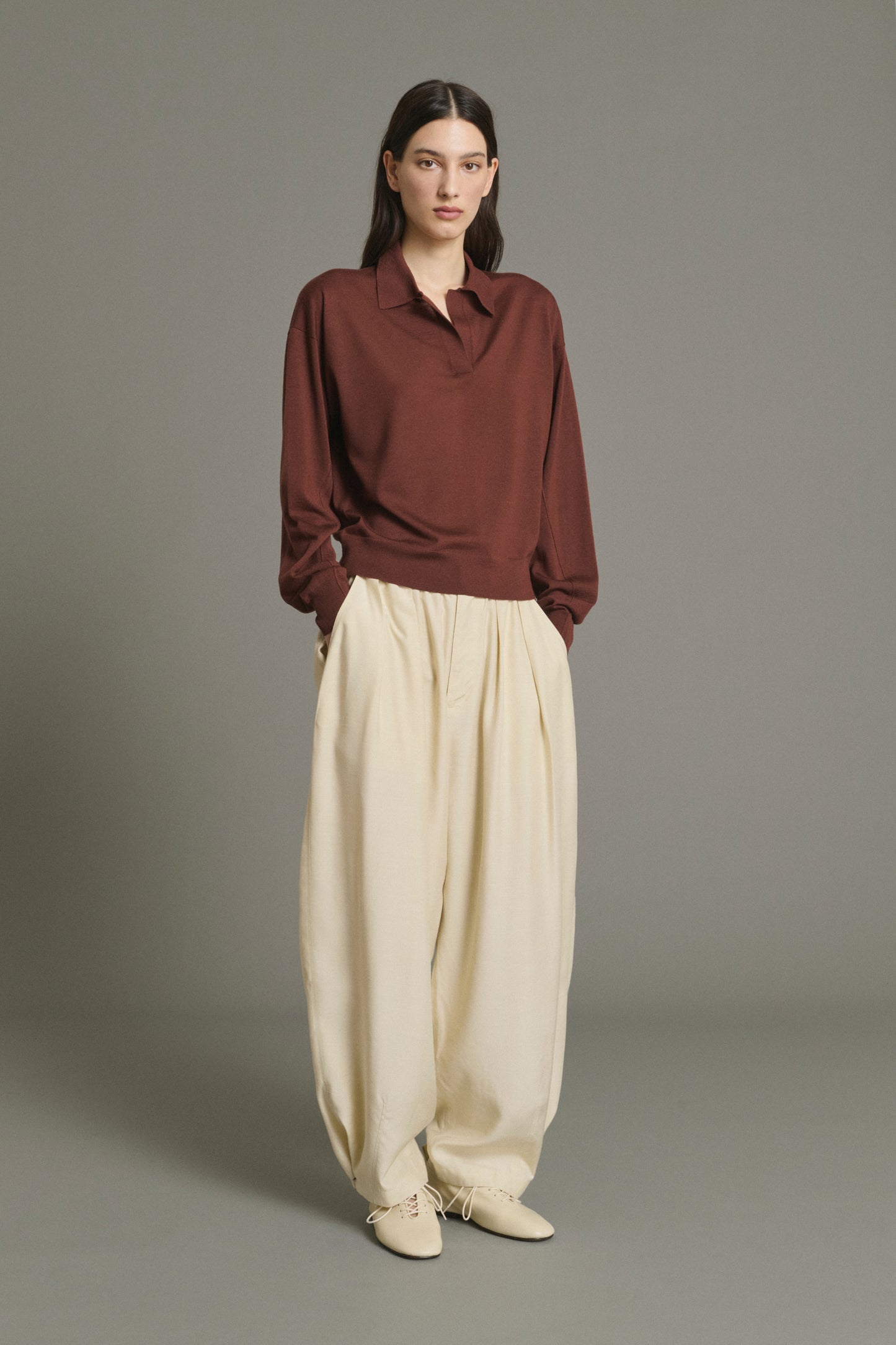 Maglione Fleming - Mogano - Lana Merino - Donna