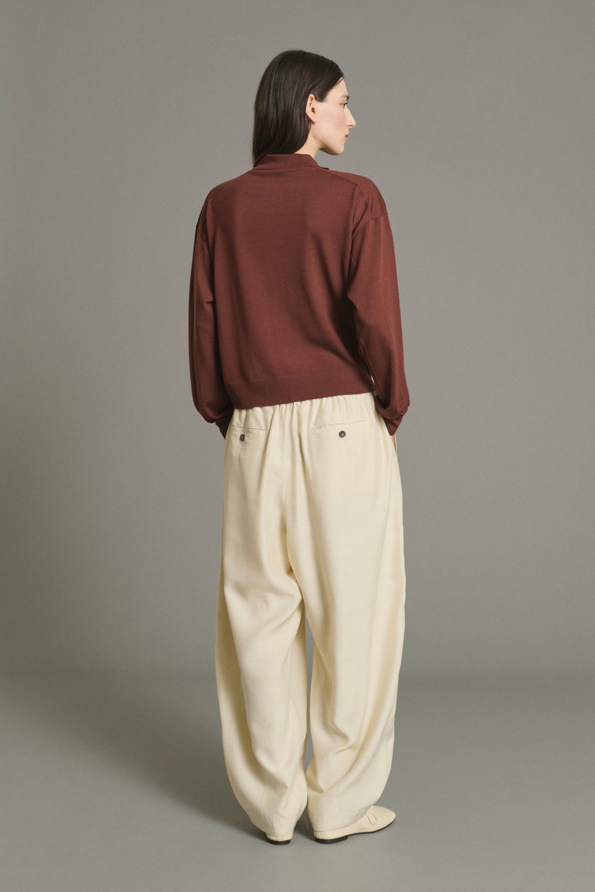 Maglione Fleming - Mogano - Lana Merino - Donna vue 2