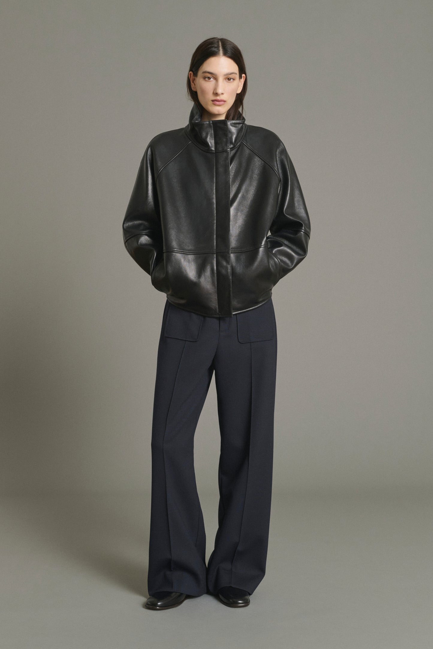 Pantaloni Harry - Navy Lana Svasato 7/8 Donna - Soeur