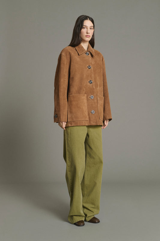 Giacca Vincenzo - Naturale in crosta di pelle donna - Soeur