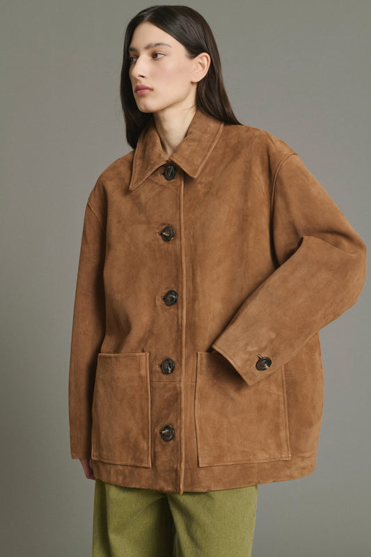 Giacca Vincenzo - Naturale Crosta di Pelle Donna - Soeur