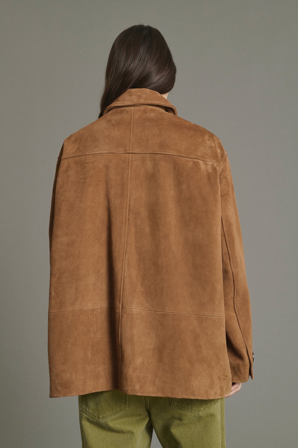 Giacca Vincenzo - Naturale in crosta di pelle donna - Soeur vue 4