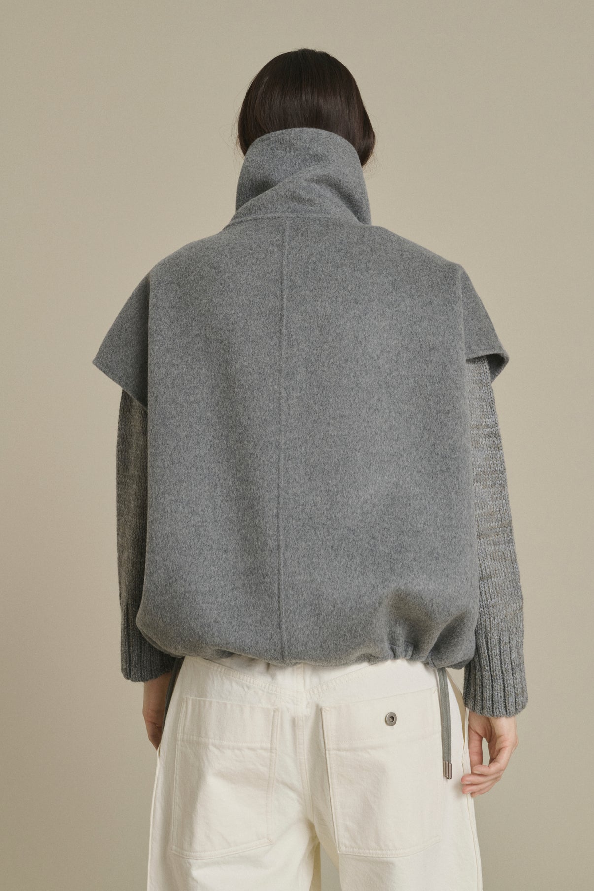 Giubbotto Juno - Grigio chiaro - Lana - Donna vue 4