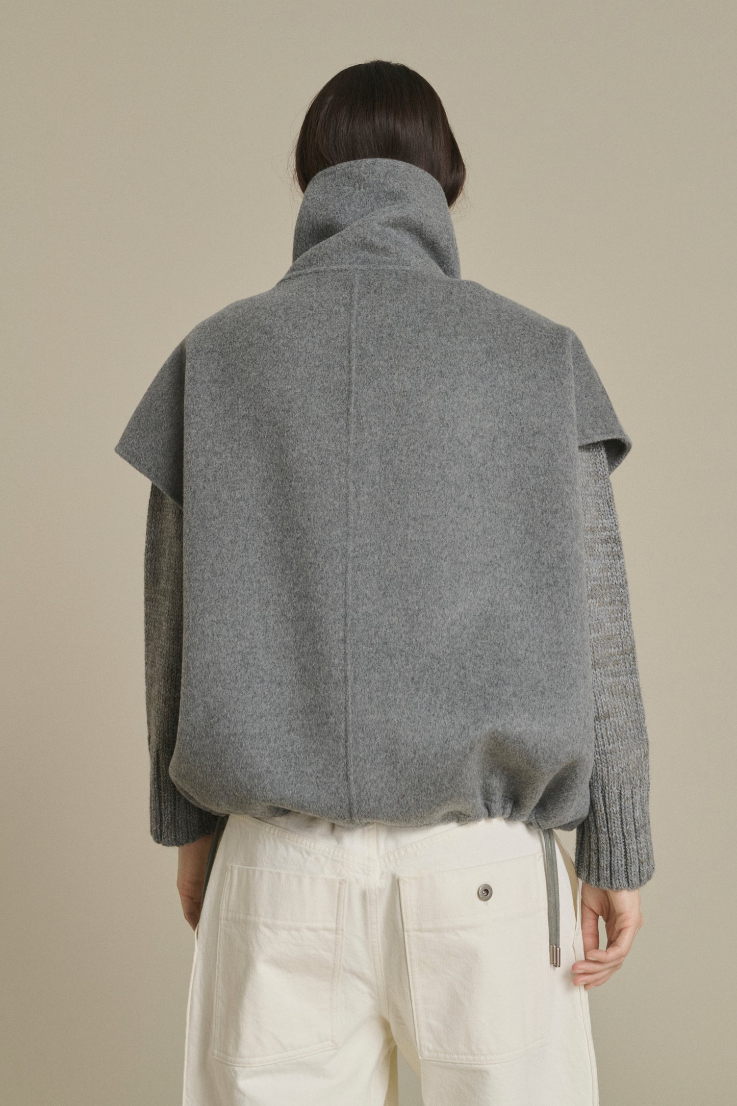 Giubbotto Juno - Grigio chiaro - Lana - Donna