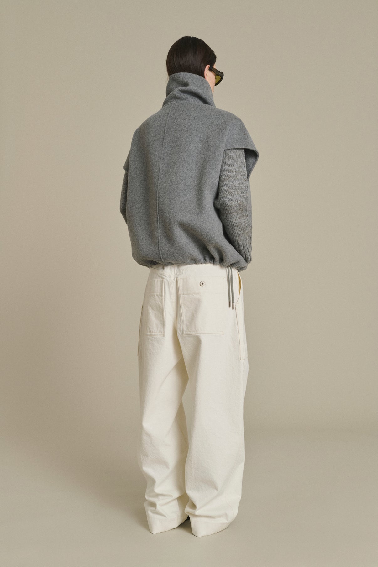 Giubbotto Juno - Grigio chiaro - Lana - Donna vue 2