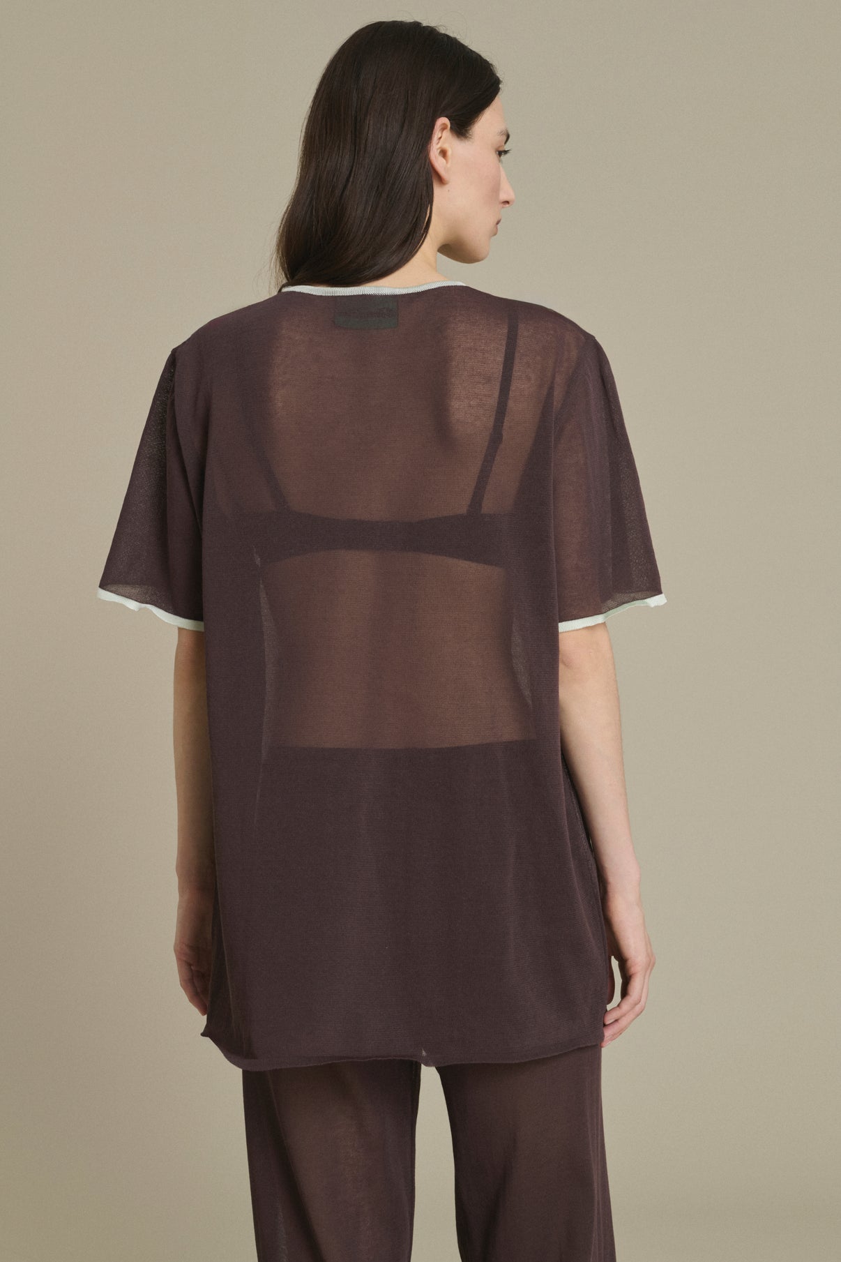 T-shirt Dua cioccolato in maglia Soeur & TL180 - Soeur vue 2