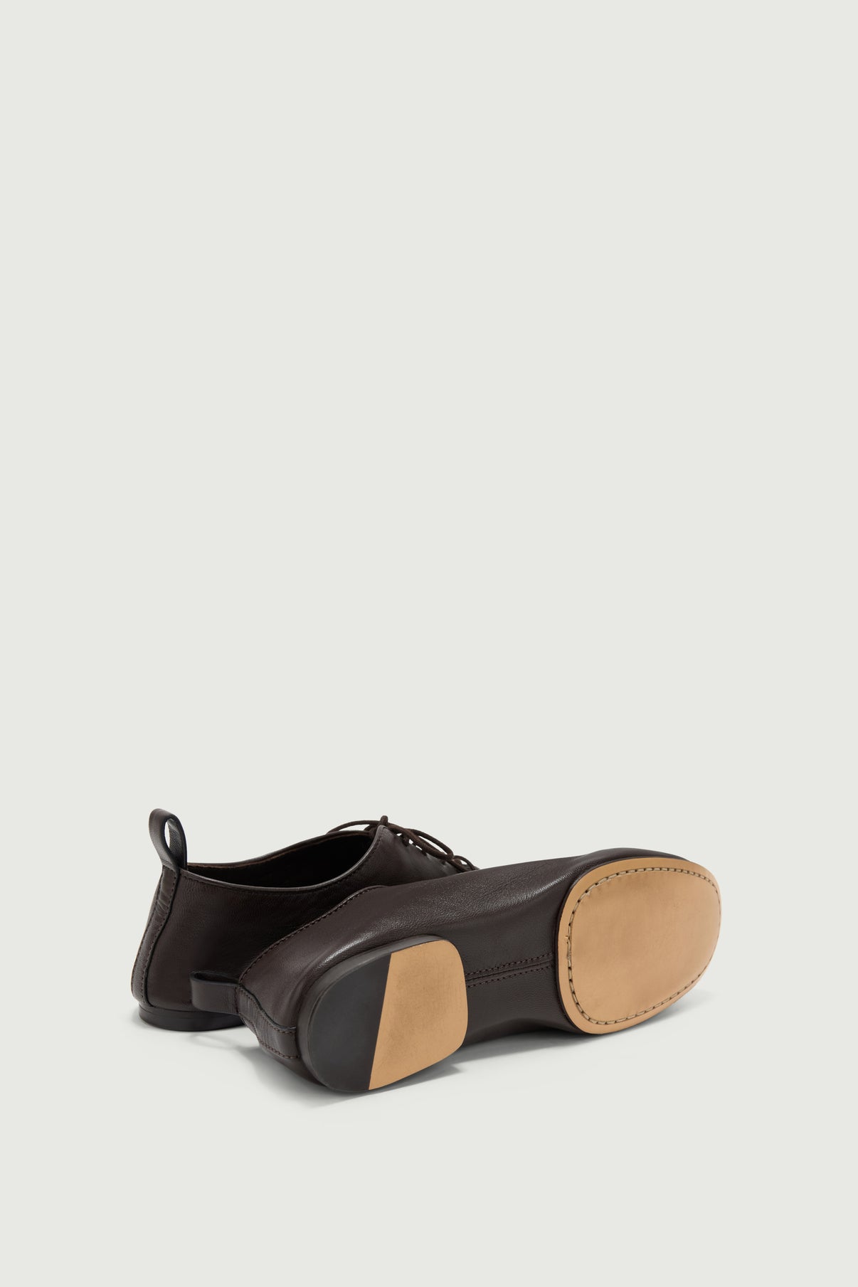Derbies Orso - Warm Brown - Leather - Women vue 4