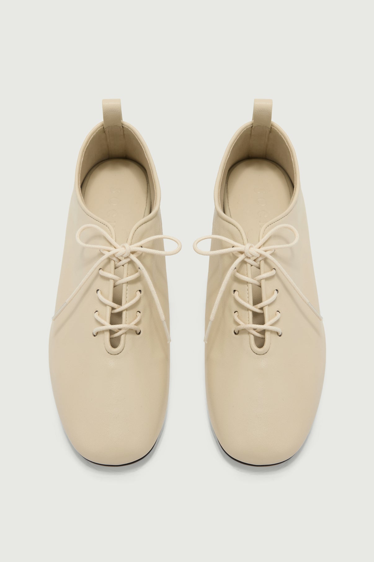 Derbies Orso - Ivoire Cuir Souple Femme - Soeur vue 5