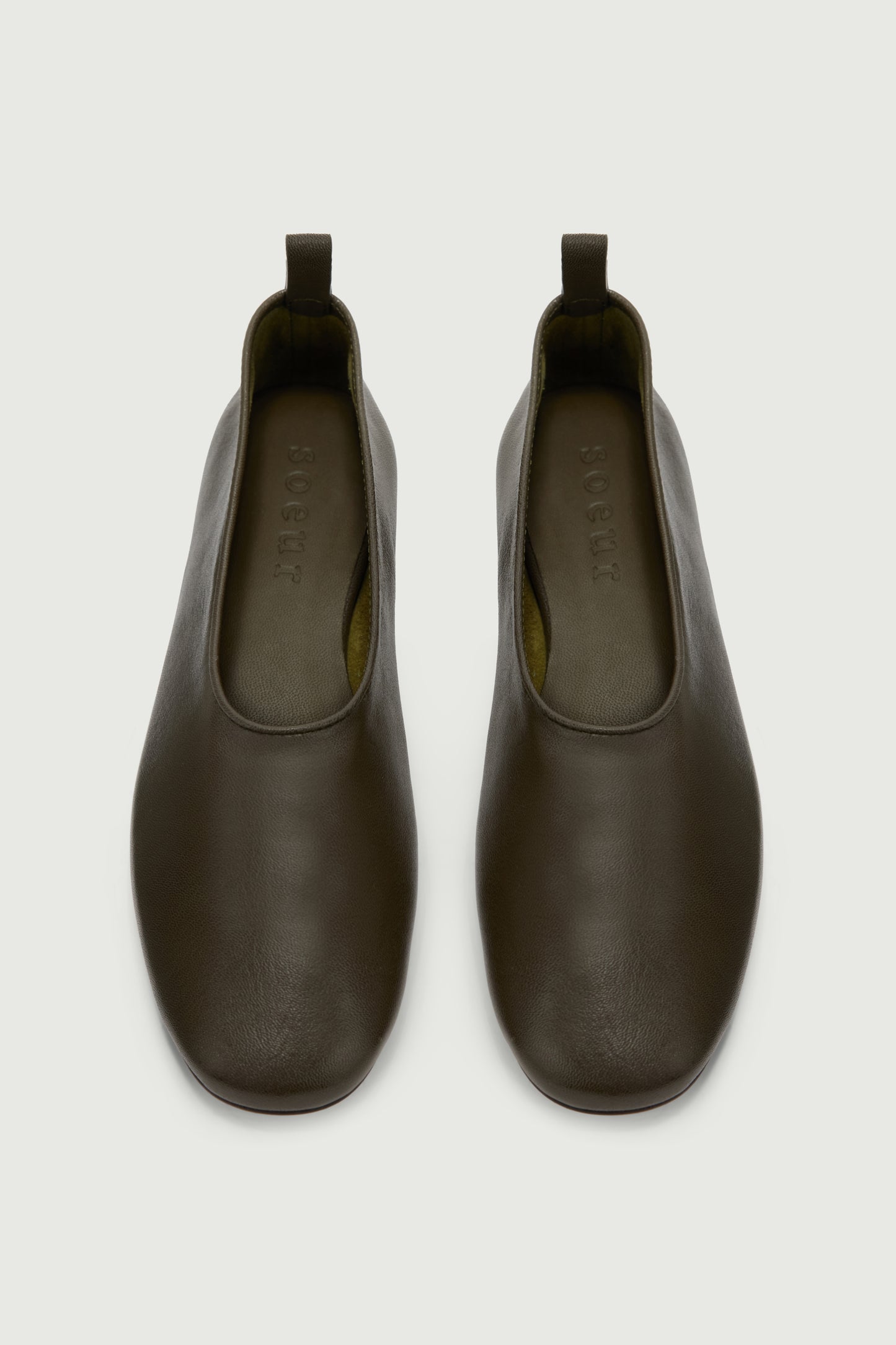 Ballerine Bala - Kaki Scuro - Pelle - Donna