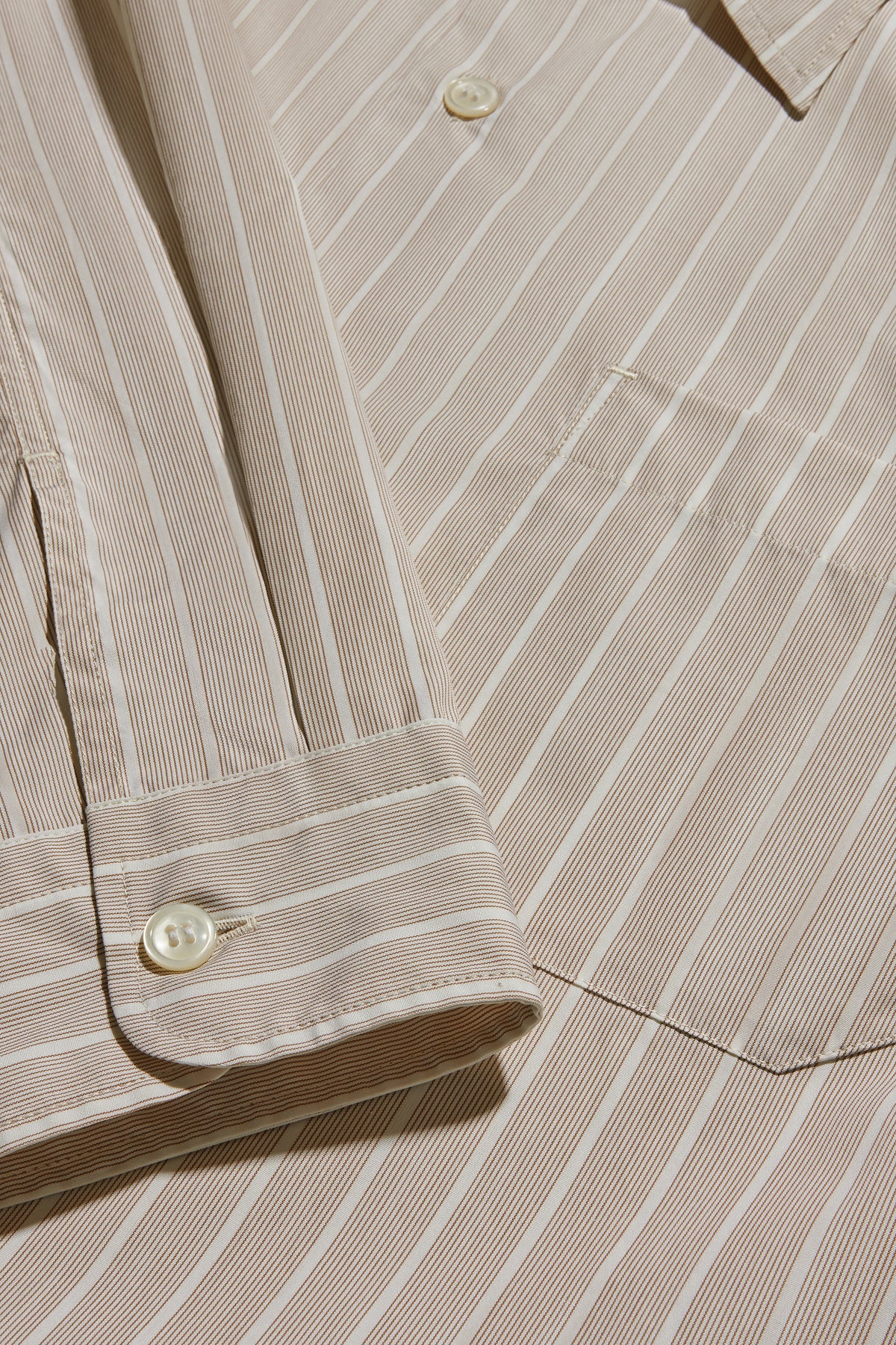 Chemise Glenn - Noisette/Écru - Coton - Homme