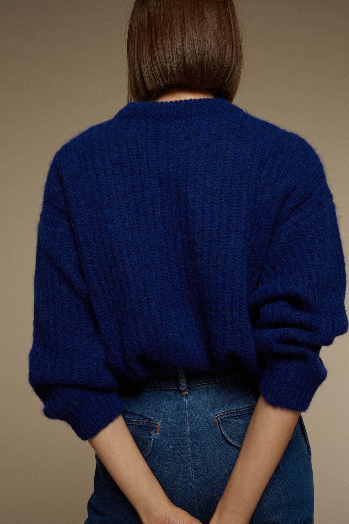 PULL GINETTE MOUTARDE vue 5