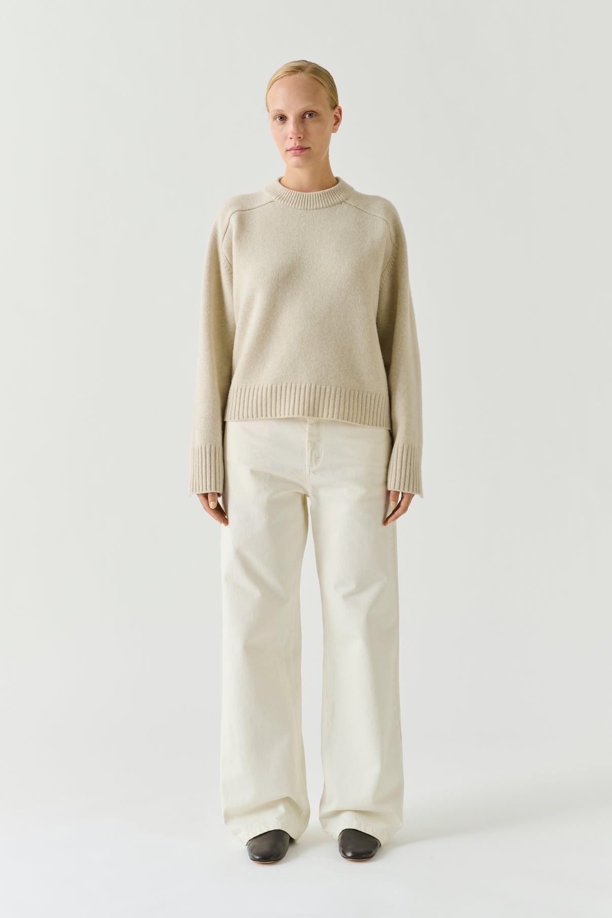 Maglione Will - Écru Mélange - Lana Merino - Donna vue 2