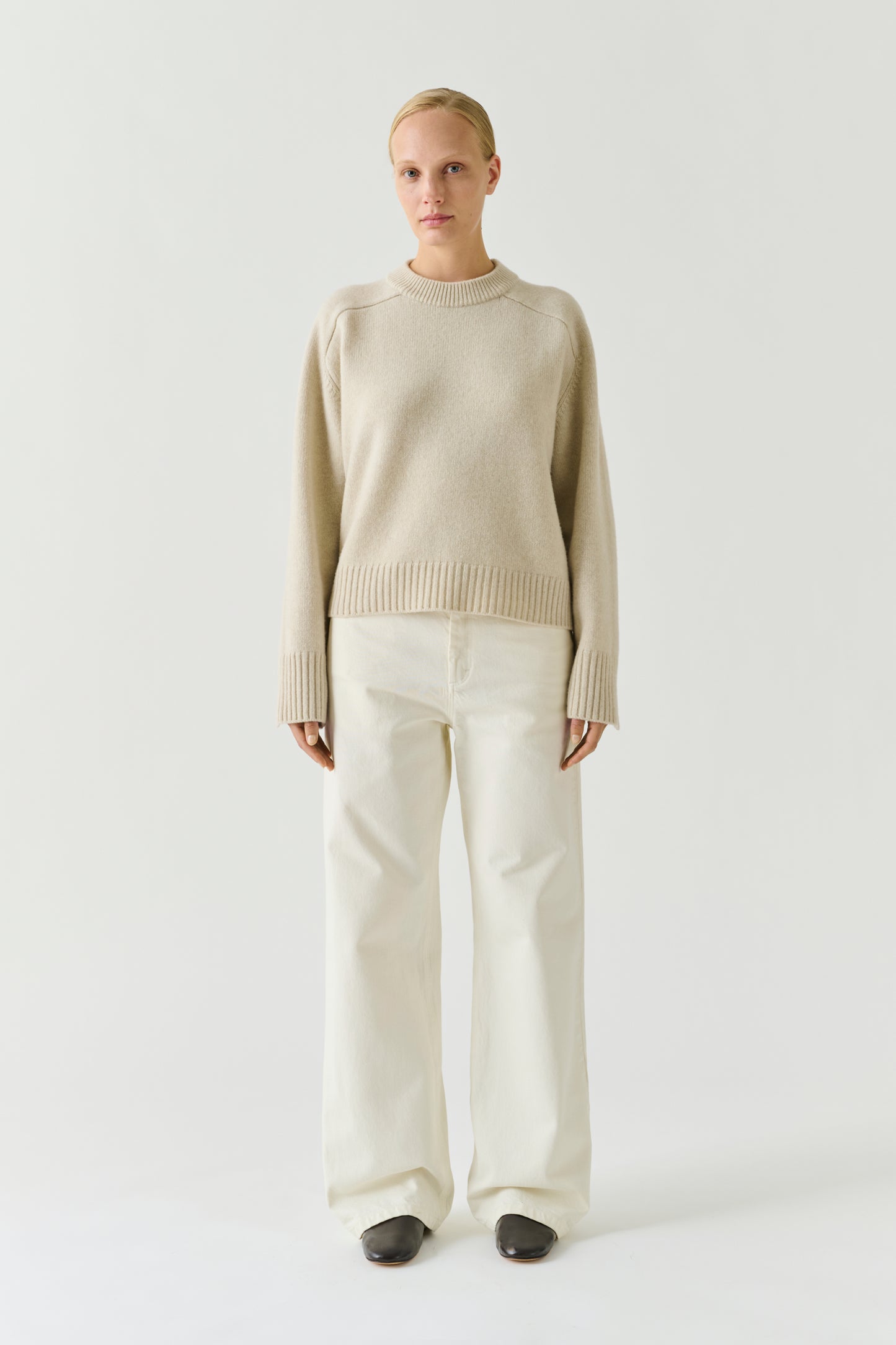 Maglione Will - Écru Mélange - Lana Merino - Donna