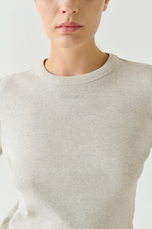 T-shirt Flavie - Grigio Mélange - Cotone - Donna