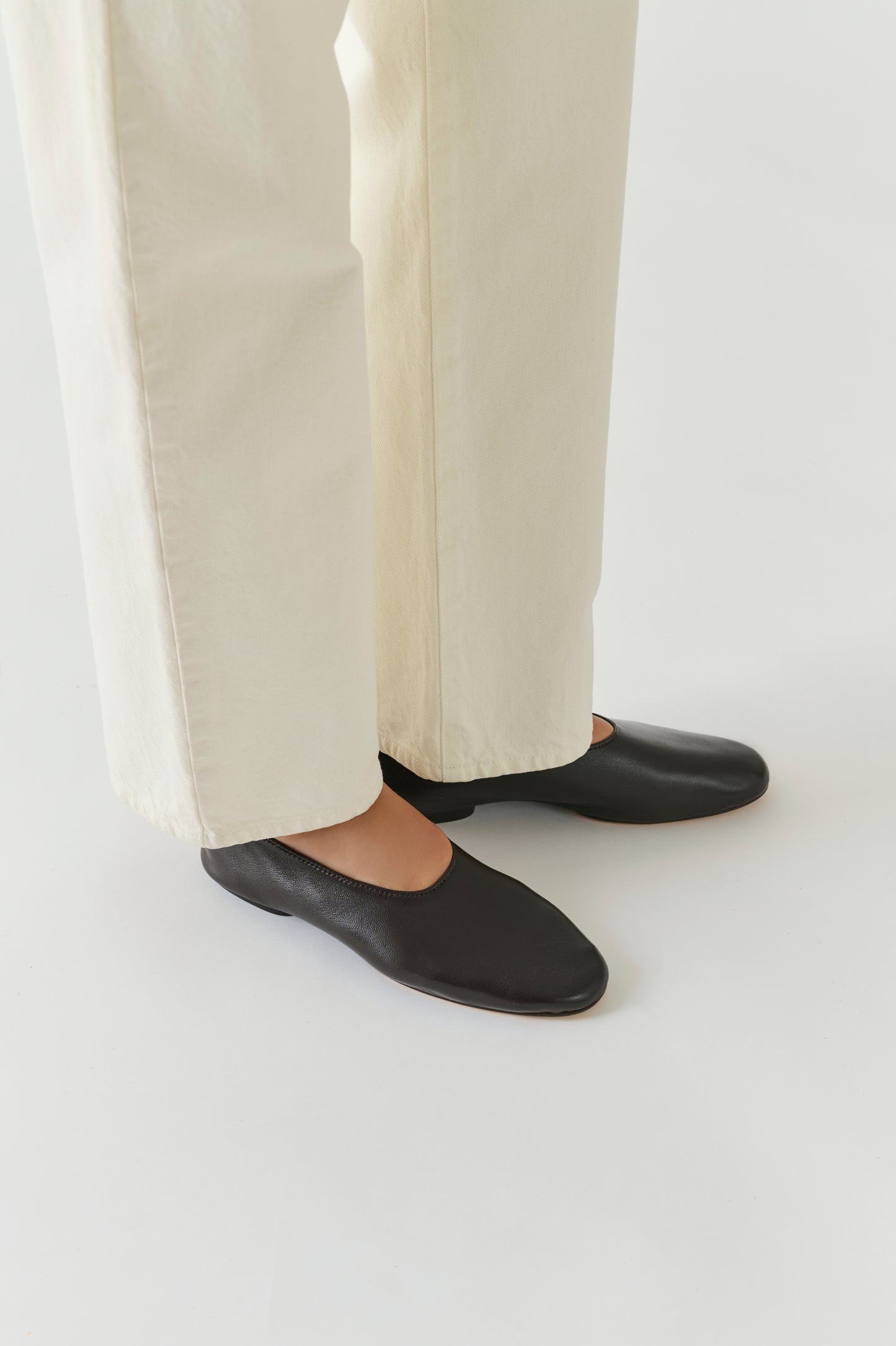 Ballerine Bala - Ebano - Pelle - Donna