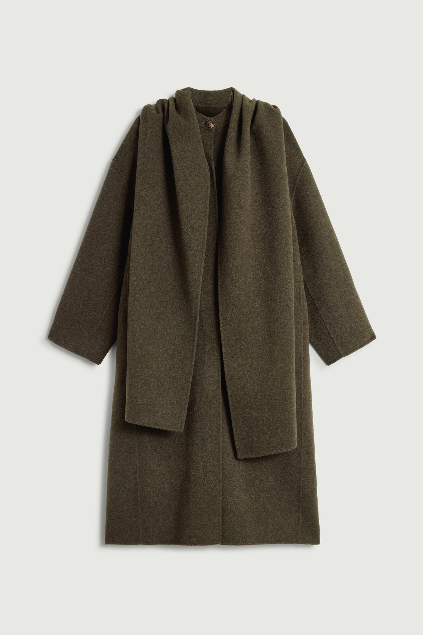 Cappotto Finn - Kaki Chiné - Lana - Donna