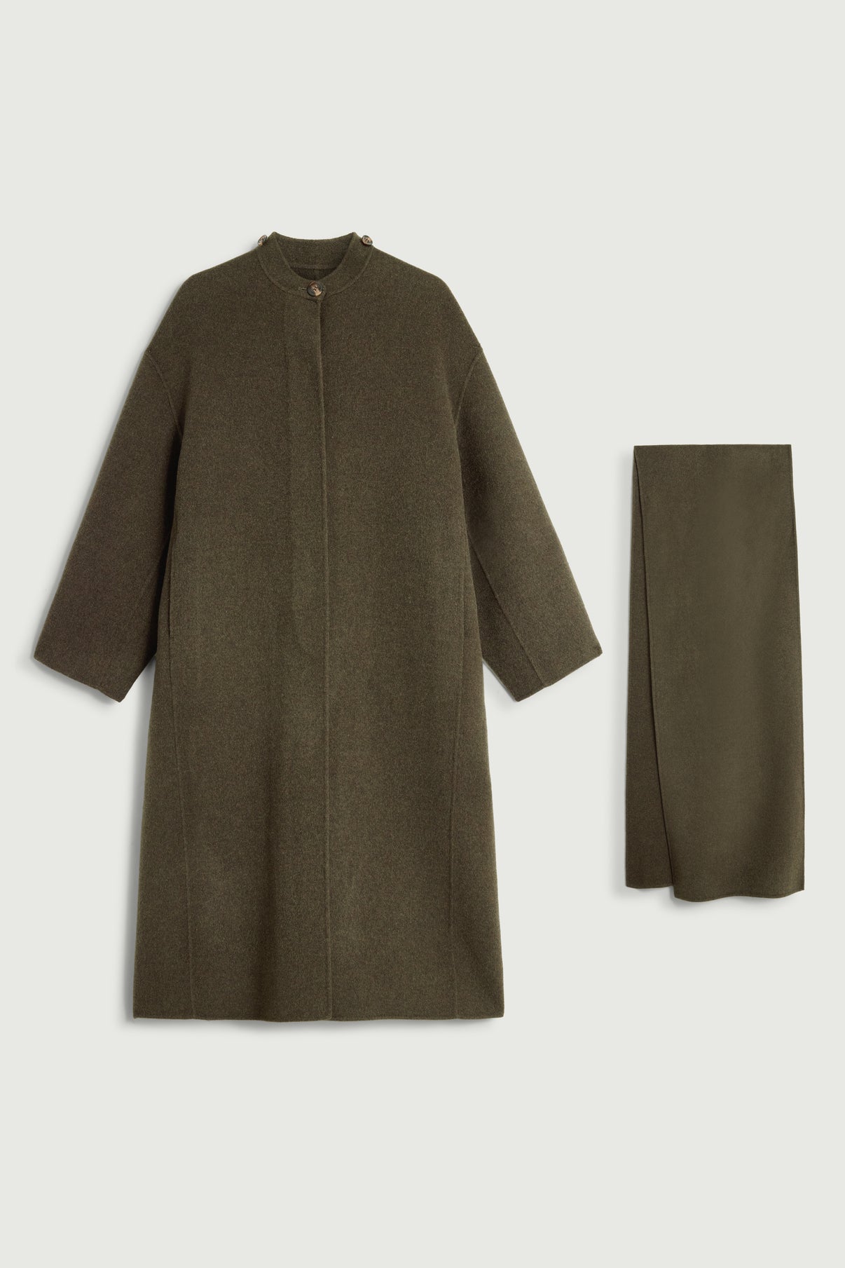 Cappotto Finn - Kaki Chiné - Lana - Donna vue 8