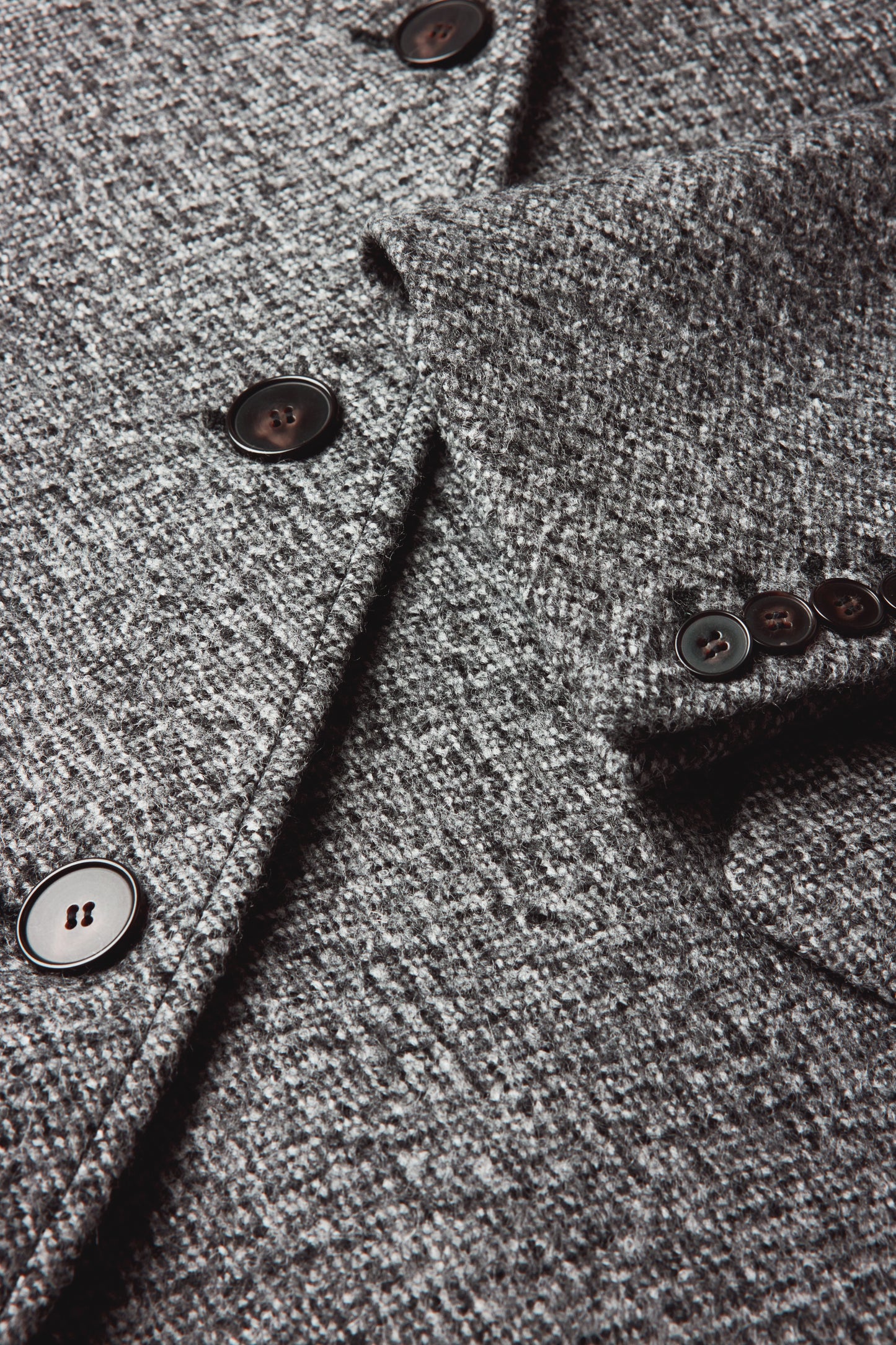Cappotto Leon - Grigio/Nero - Lana - Donna
