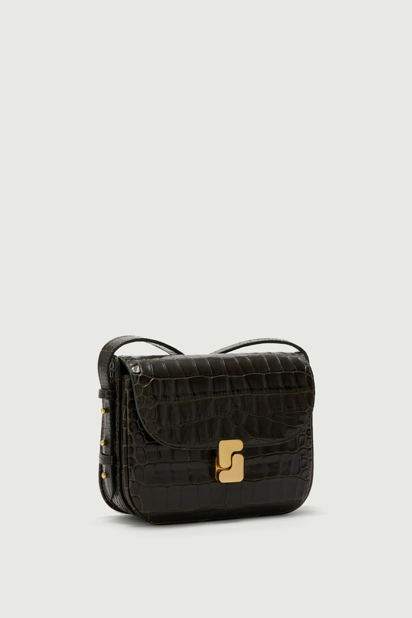 Borsa Bellissima Mini - Verde Oliva - Pelle - Donna