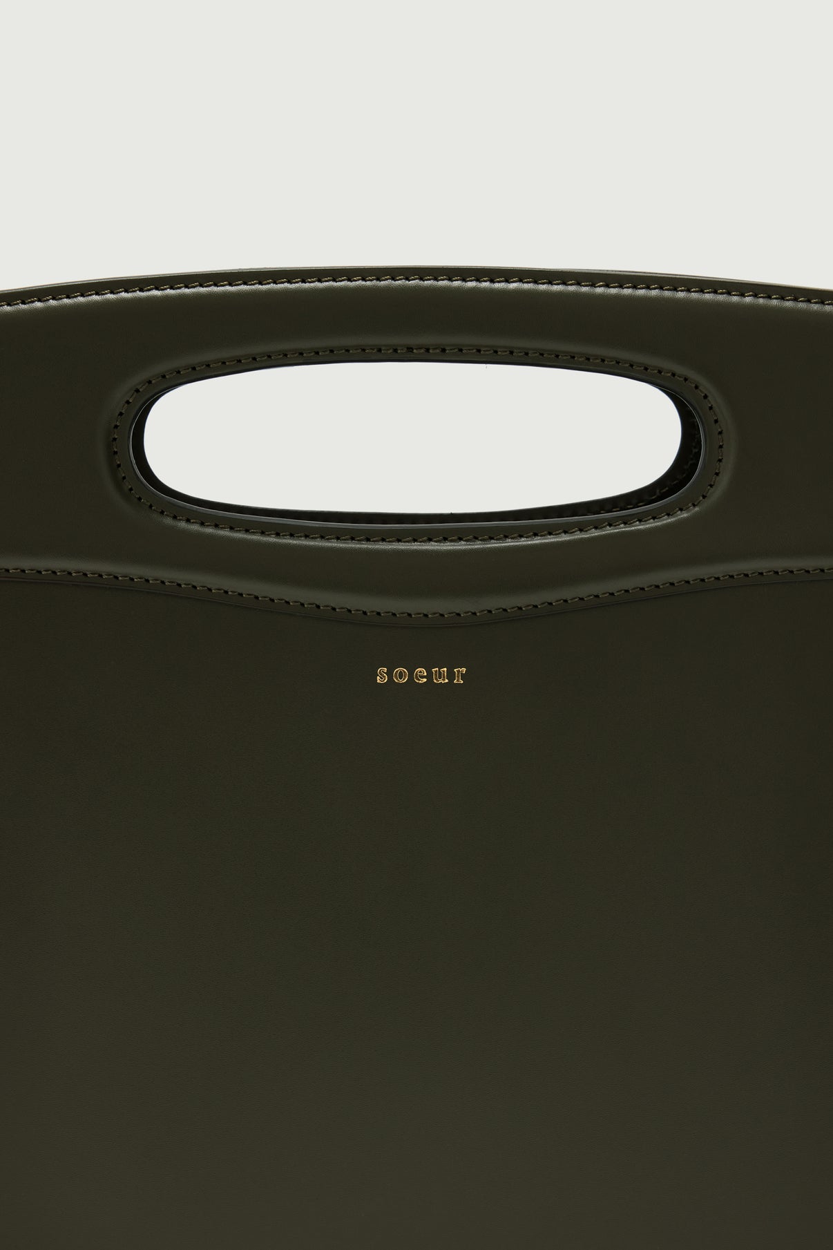 Cheri bag - Military Green - Leather - Women vue 3