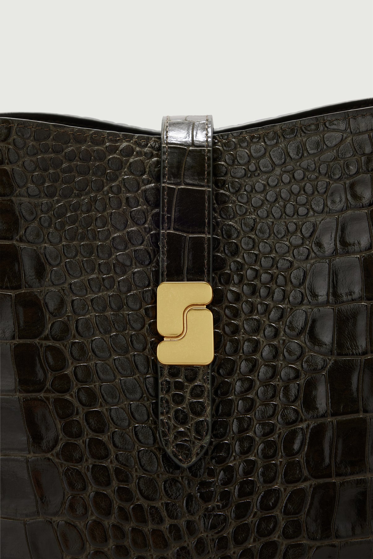 Borsa Bello Mini - Verde Oliva - Pelle - Donna vue 5